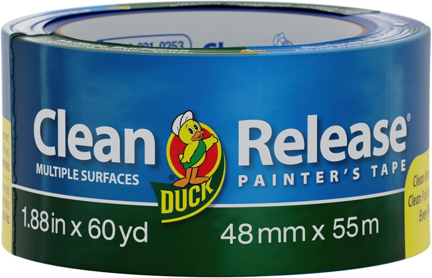 Duck Clean Release Blue Painter's Tape, 2-Inch (1.88-Inch x 60-Yard), Single Roll, 240195