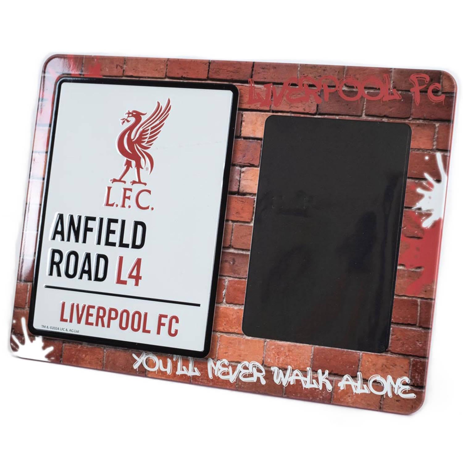 Liverpool FC Anfield Road L4 Metal Embossed Photo Frame (One Size) (Red/White/Black)