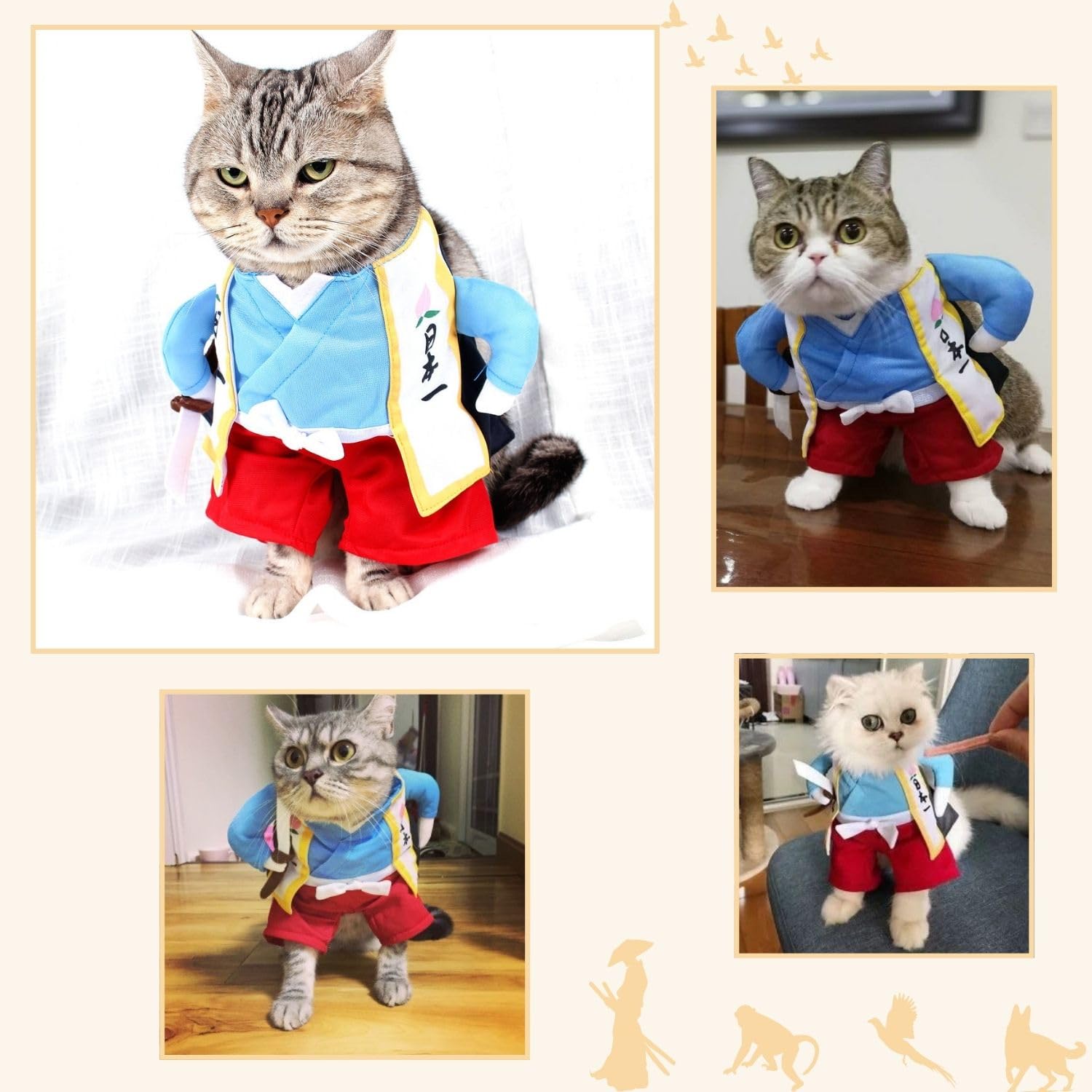 Amazon | ペットパレット 犬 猫 コスプレ ハロウィン ペット 服 変装
