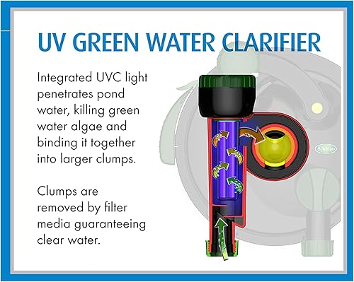 Miniatura 13 de Impresionante sistema de manos limpias para estanques, que contiene filtración mecánica y biológica, filtro de fácil mantenimiento, clarificador de