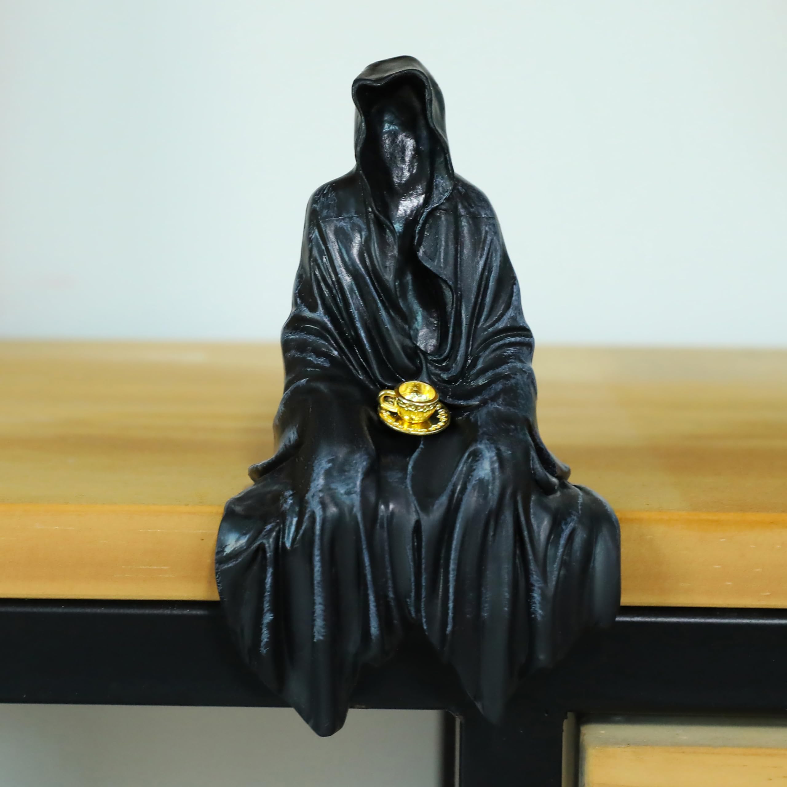 Suriel Figure Statue - Suriel ACOTAR - Death with Cup of Tea - Spill The Tea