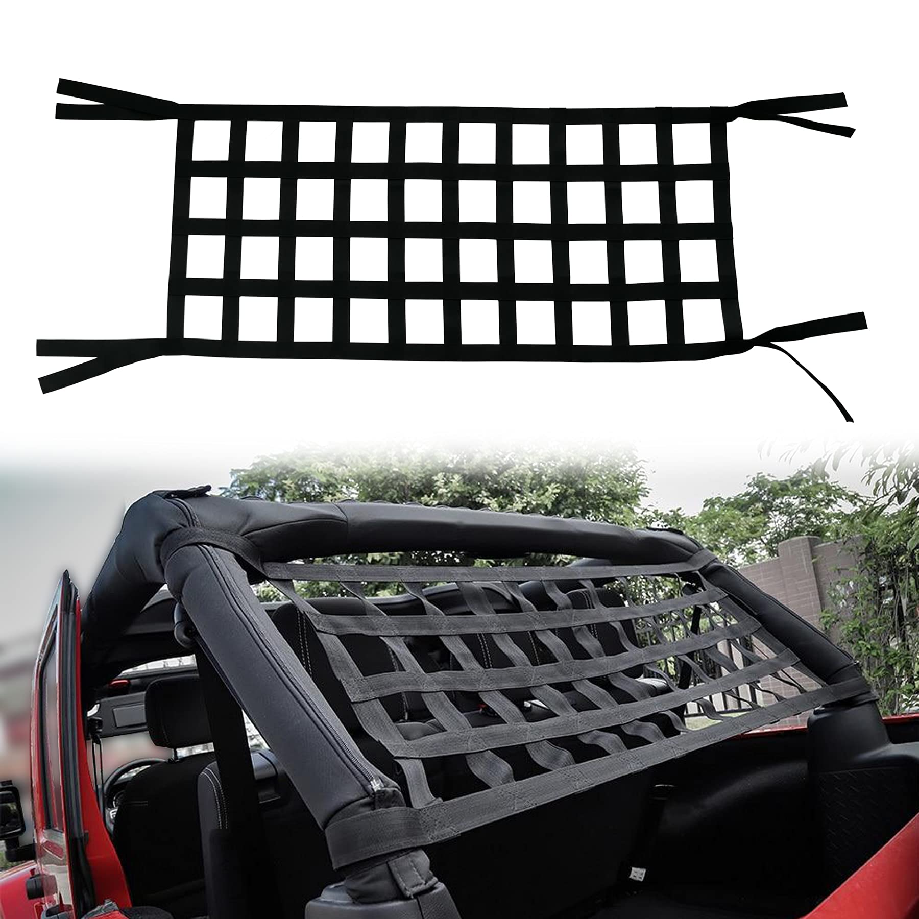 Buy EMIHO Mesh Cargo Net Top Roof Hammock Mesh Net Holder Compatible