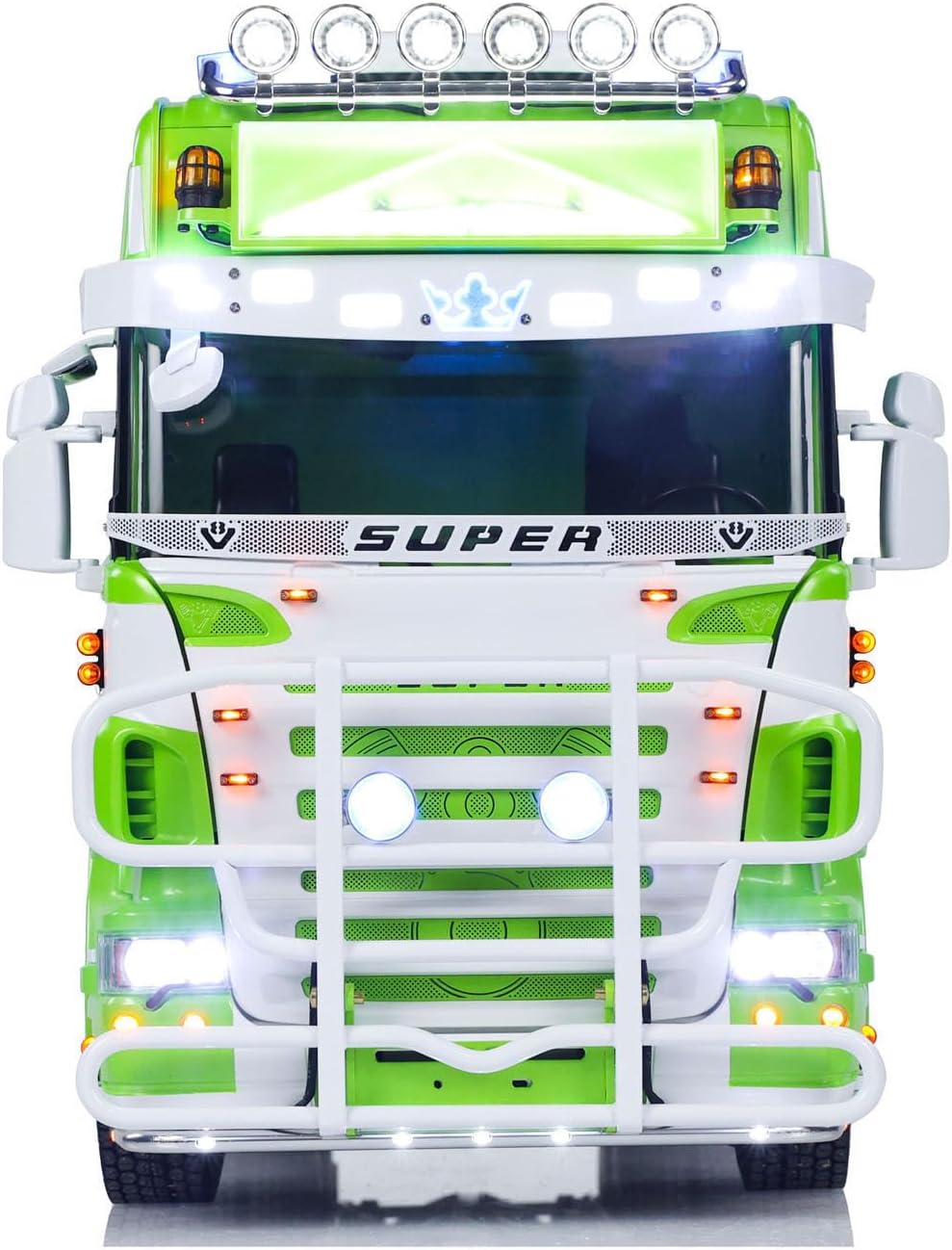 6x6 Metal Chassis 1/14 RC Tractor Truck R620 Smoking Unit RTR Model Air 3-Speed Transmission Suspension Construction Vehicle Light Sound System ST8 Radio Hobby Grade Model