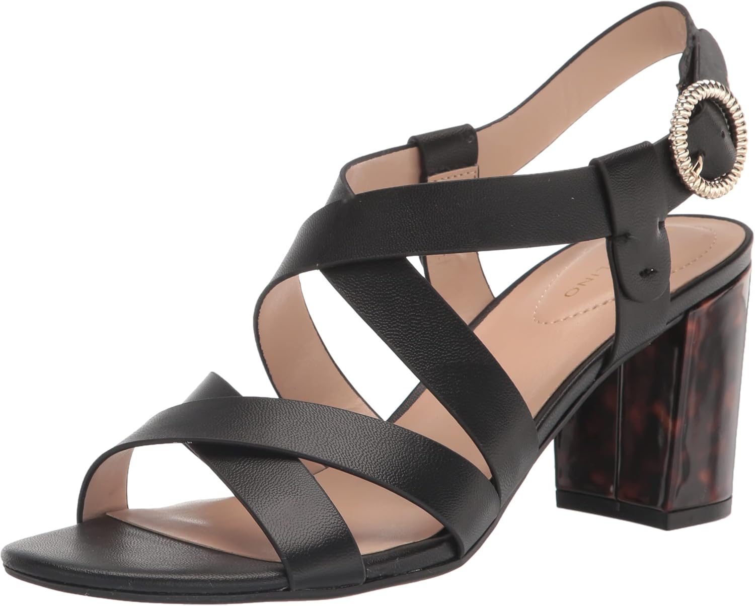 Bandolino Women's DESTY Heeled Sandal, Black 001, 8