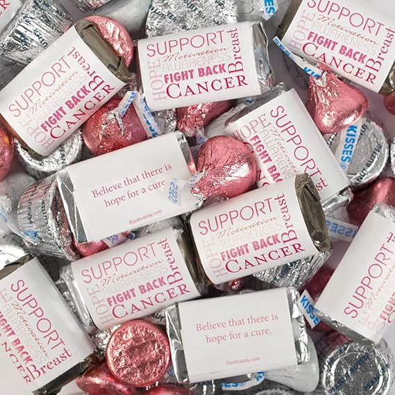 180pcs Pink Breast Cancer Awareness Candy (3lbs Approx