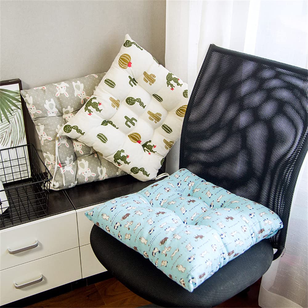 Coussin pour Chaise,galettes de Chaise 45x45,Coussins de Chaise de Jardin,Confortable et coloré pour l'intérieur et l'extérieur (Set de 4, S)