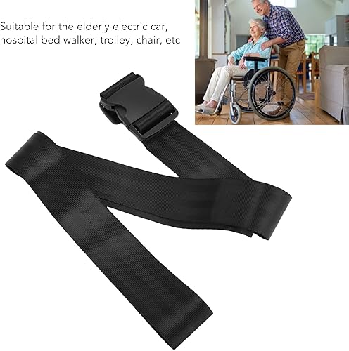 Miniatura 3 de Cinturón de seguridad para silla de ruedas, ajustable y antideslizante, cinturón de seguridad para silla de ruedas, correas de sujeción médicas para