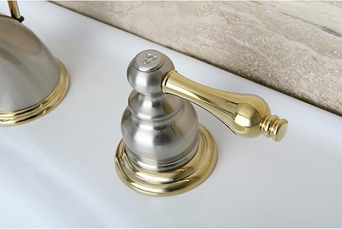 Miniatura 6 de Kingston Brass KB979AL - Grifo victoriano de baño extendido, centro ajustable de 8 pulgadas, níquel cepilladolatón pulido