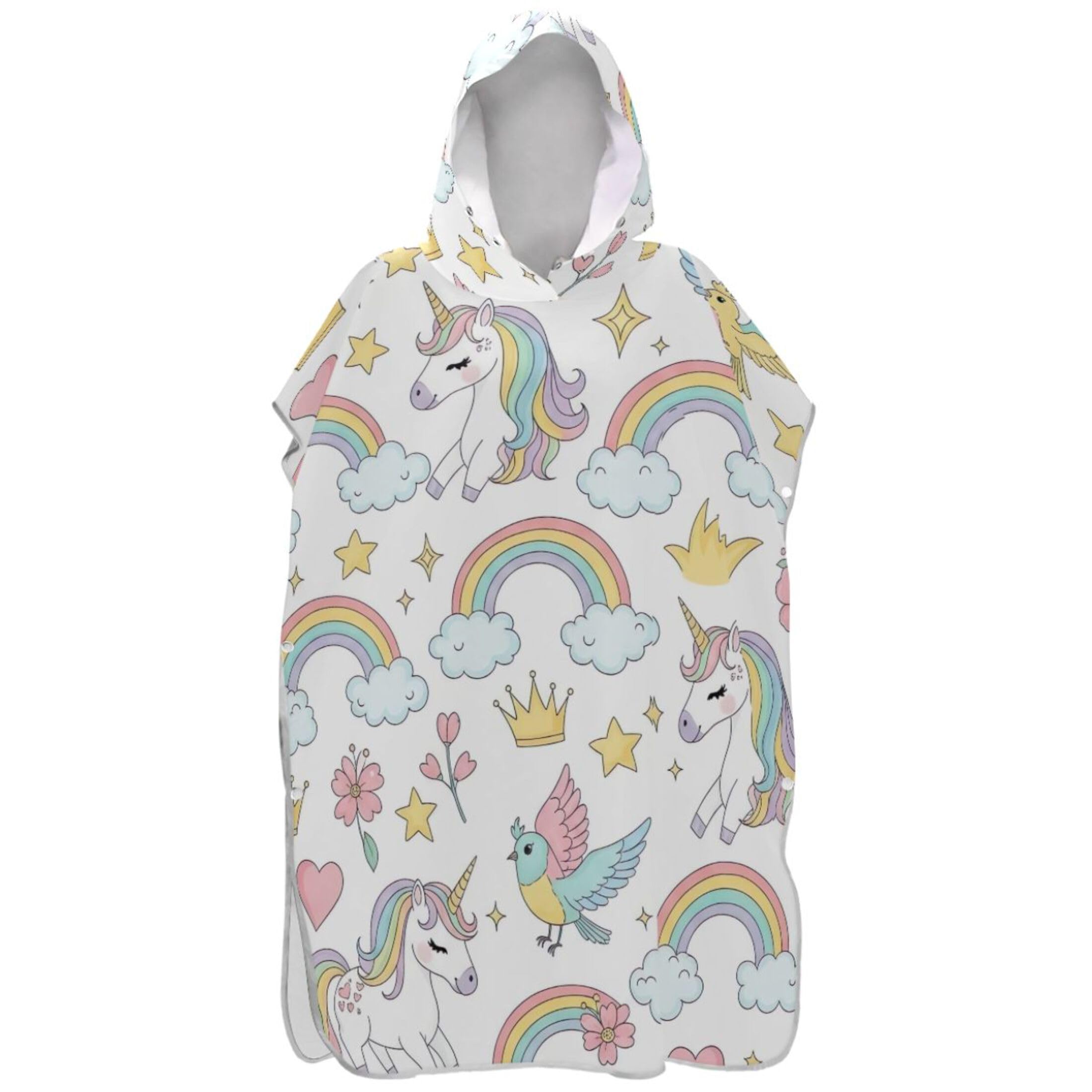 Poncho de surf adulte licorne pour ne plus grelotter ni galérer à se changer à la plage