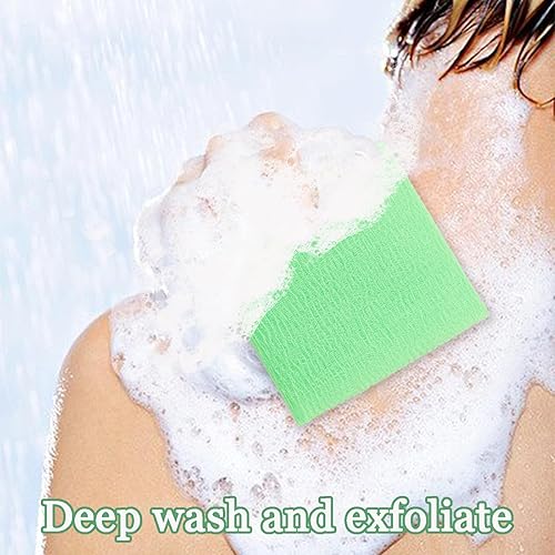Miniatura 4 de 4 toallas de esponja africana exfoliante de nailon japonés de 35 pulgadas, paño de lavado de piel coreano para la espalda, exfoliante corporal para