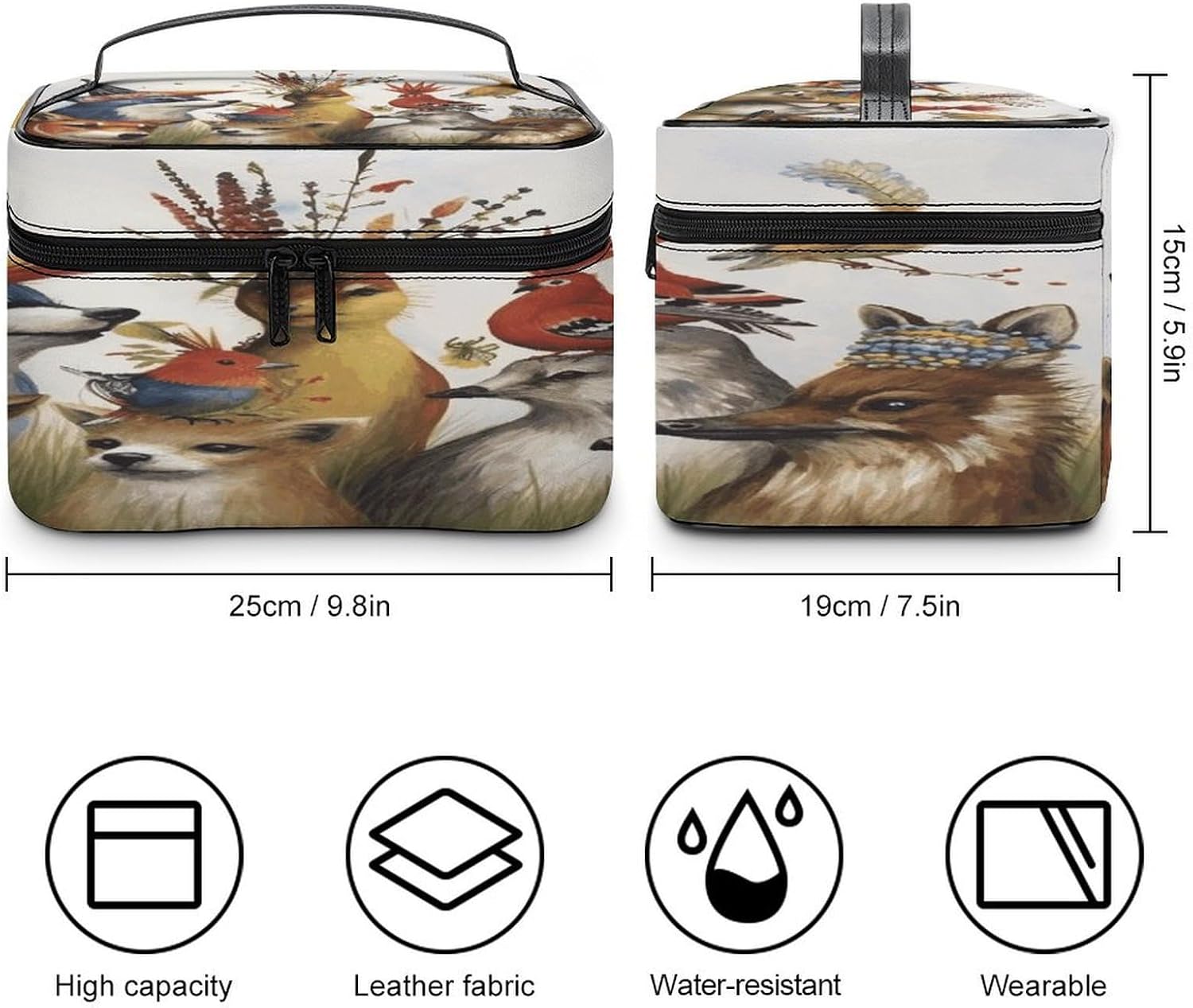 Animal Party Travel Makeup Bag Cosmetic Bag Toiletry Bags image 2
