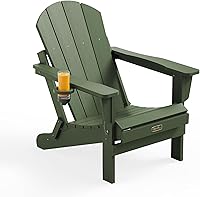 Vista 94 de SERWALL - Silla plegable Adirondack para patio, jardín, exterior, resistente a la intemperie, sillas para hoguera, color naranja