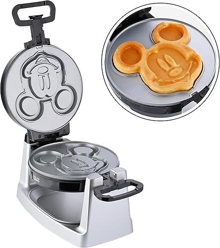 Miniatura 5 de Mickey Mouse Waffle and Donut Maker con 3 juegos de platos de cerámica antiadherentes extraíbles