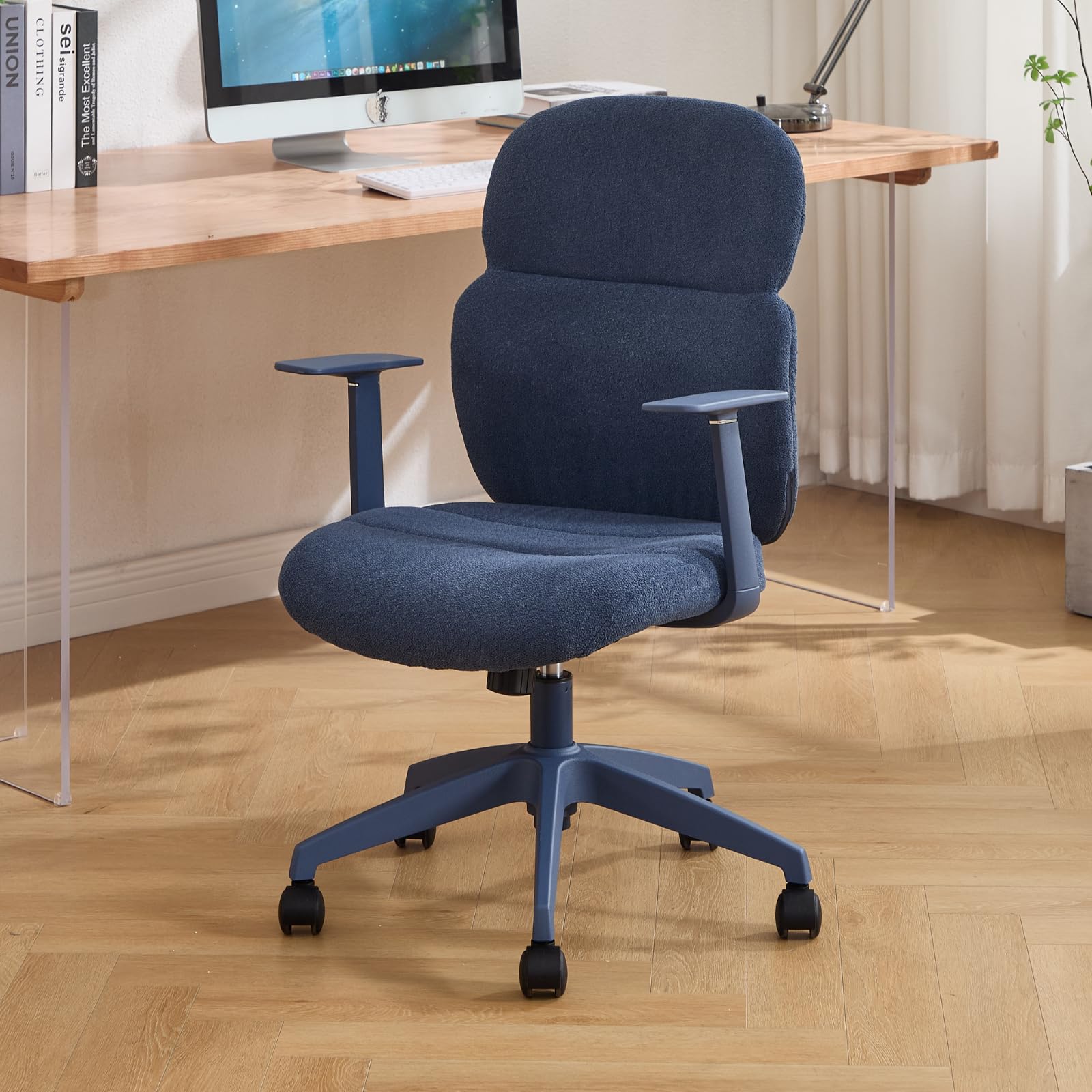 DAYALANE Ergonomic Office Chair,Swivel Desk Chair,Height Adjustable,Blue