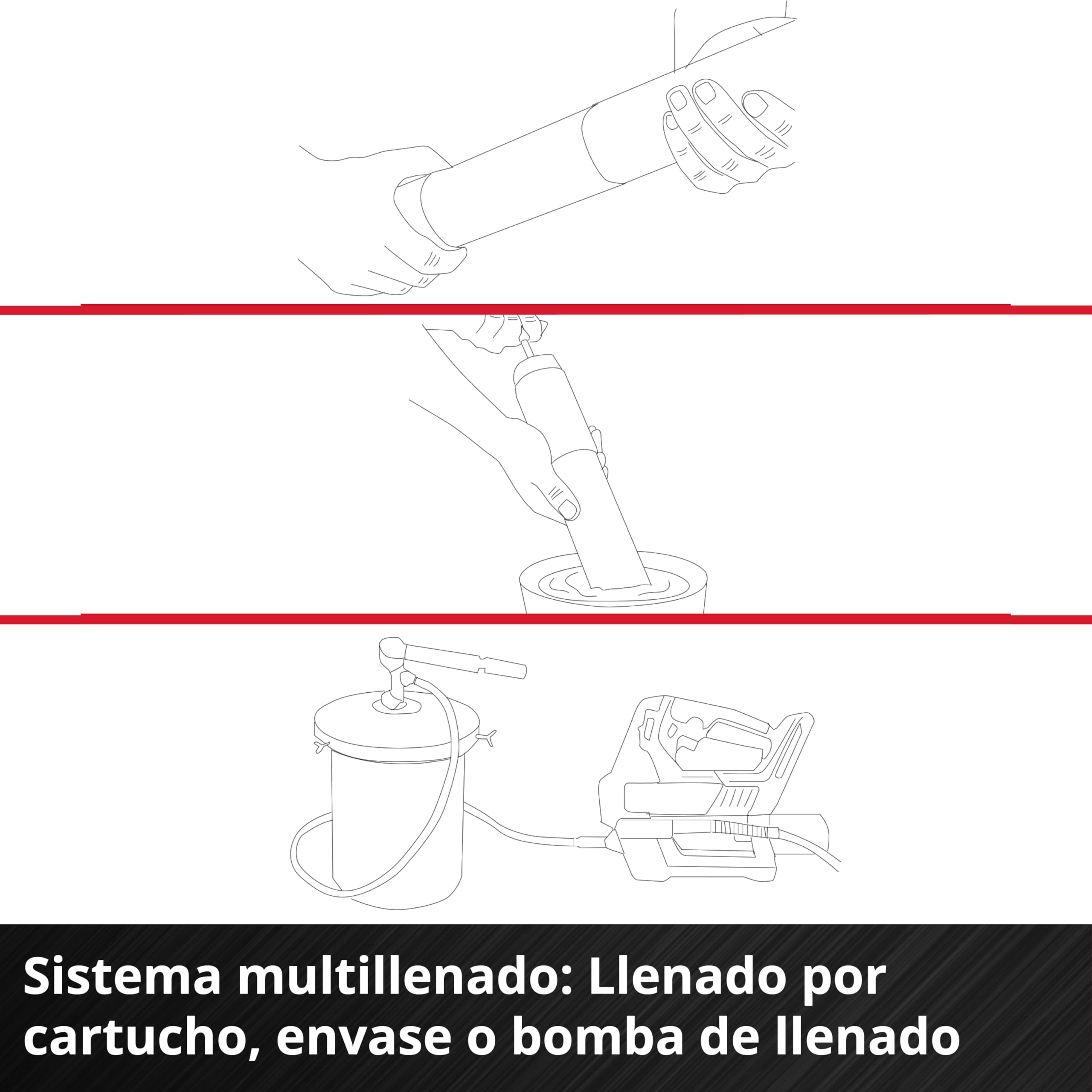 Einhell Professional pistola de engrasar con batería TP-GR 18/690 Li - Solo Power X-Change (18 V, máx. 690 bar/10000 psi, máx. 295 ml/min de presión, regulación de la cantidad de grasa, 2 velocidades)