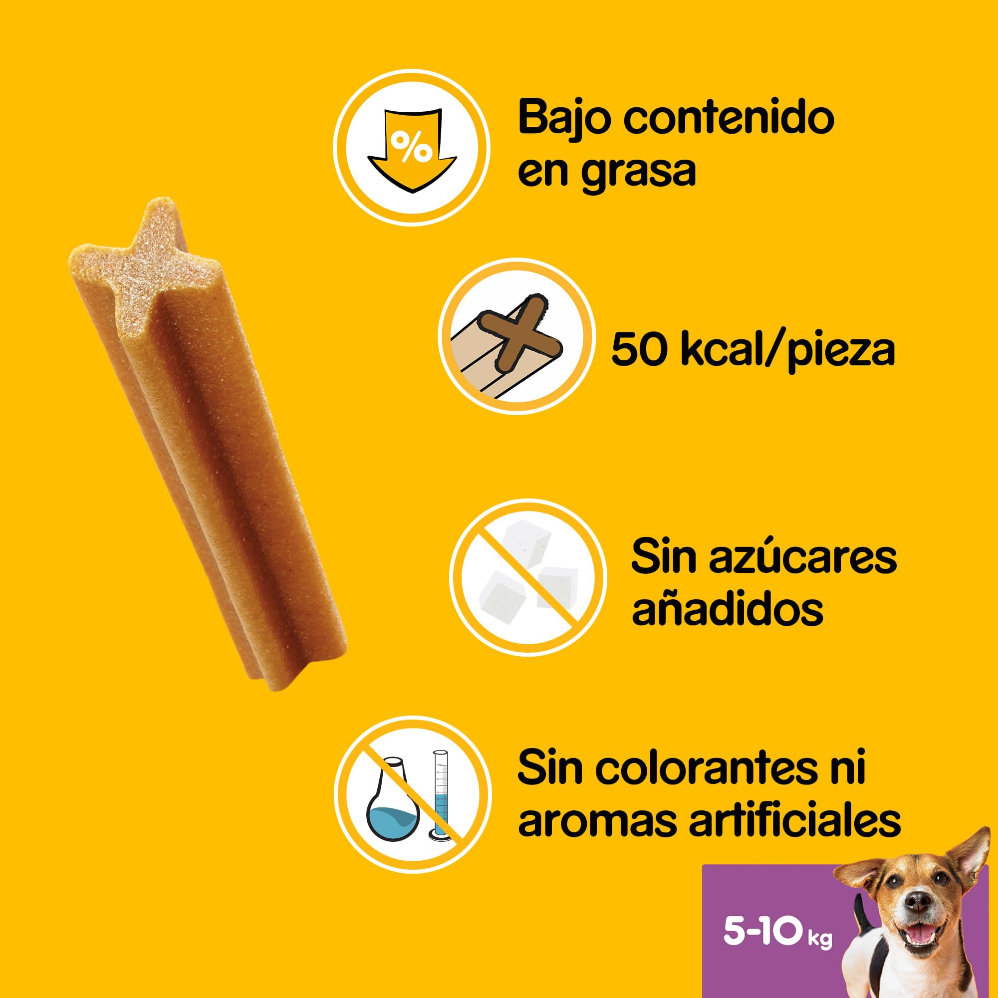 Pedigree Dentastix Snack pour l'hygiène buccale (Petit Chien 5-10 kg), 110 g 105 pièces - 15 boîtes de 7 pièces (105 pièces au Total)