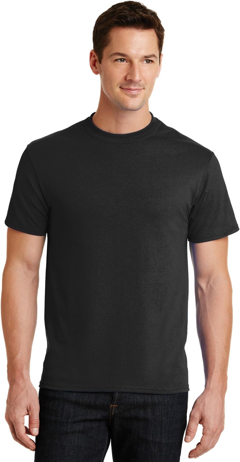 Port & Company Men's 50/50 Cotton/Poly T Shirt XL Jet Black