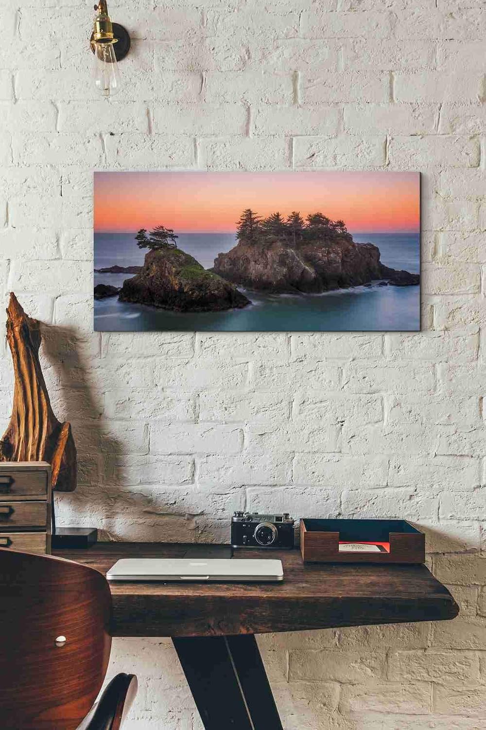 Epic Graffiti 'Islands In The Sea' by Darren White, Canvas Wall Art, 12"x24"