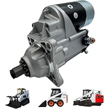 12V 11-Tooth Starter Motor Compatible with Bobcat Skid Steer T190 751G 753G 763 773 7753 5600, Clark Kubota V2203 V1903 Engine, Replaces OEM 6667587 17462N 228000-5810