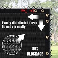 Vista 6 de Pantalla de Privacidad para Valla de 4' x 25', Cubiertas de Sombra para Valla de Privacidad - Paneles de Valla de Servicio Pesado con 90% de Bloqueo