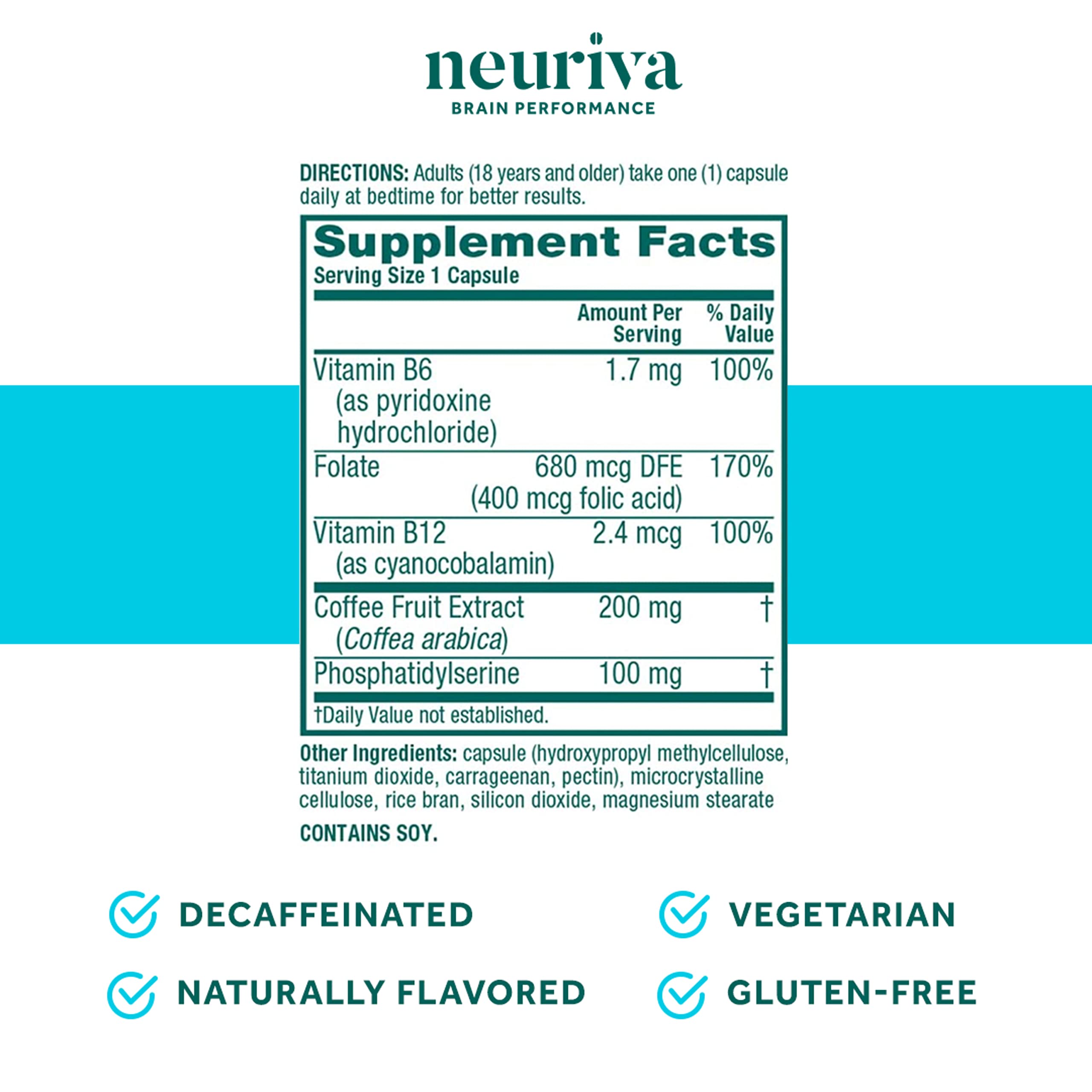 Buy Neuriva Plus Capsules with Neurofactor & B Vitamins A Nootropic