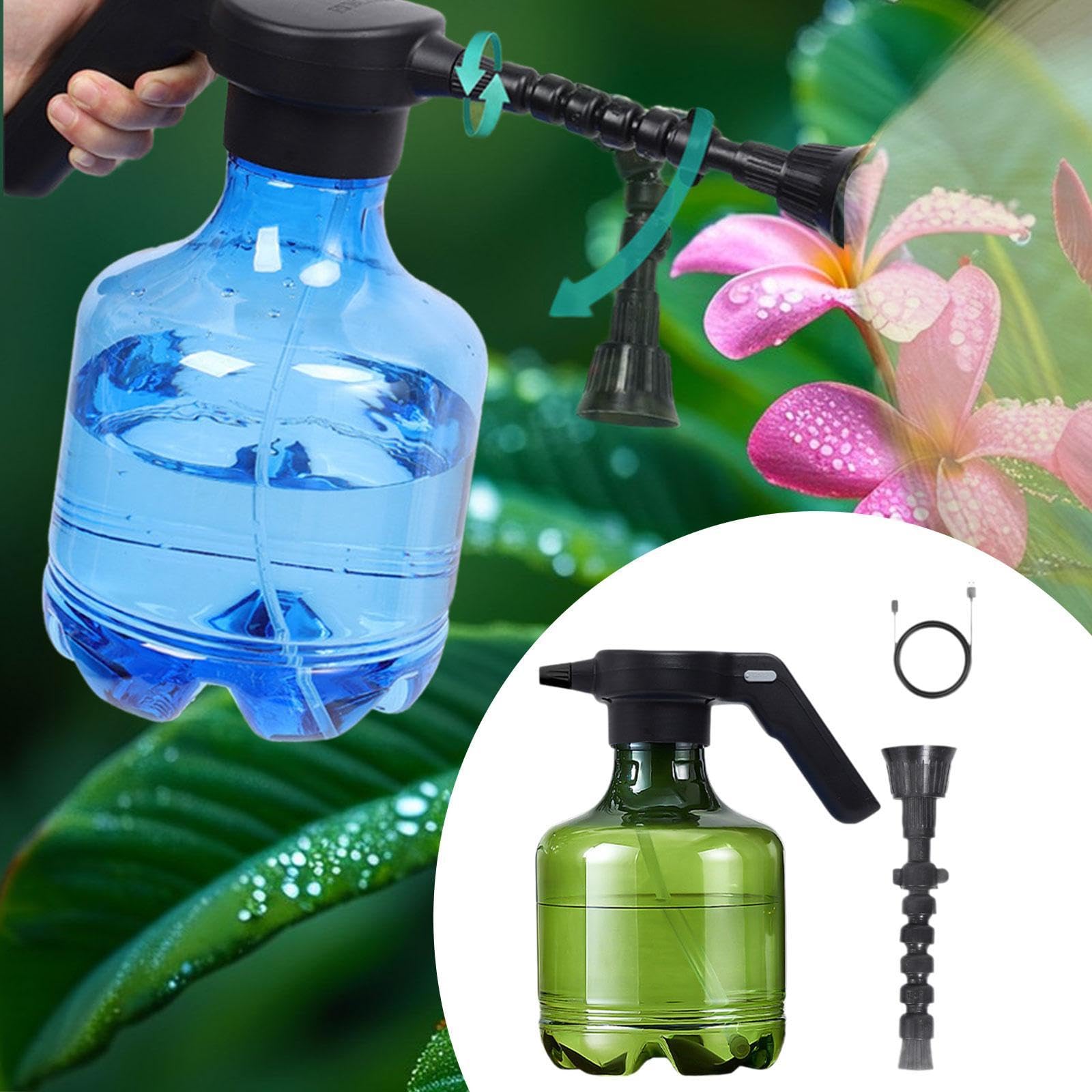 Vaporisateur électrique de 3 litres pour Jardin, avec Buse, pour Plantes D'intérieur et D'extérieur, Vert