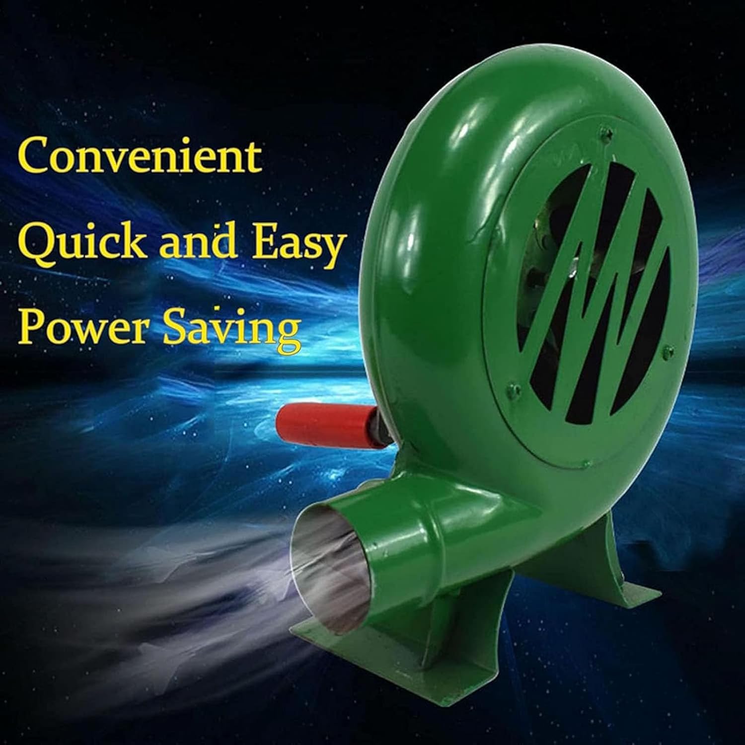 Hand Blower Handheld BBQ Blower Camping Air Blower Portable Fire Blower Hand Crank Fan BBQ Grill Blower Barbecue Fire Blower Tool Fan Blower(Size:300W,Color:One Color)