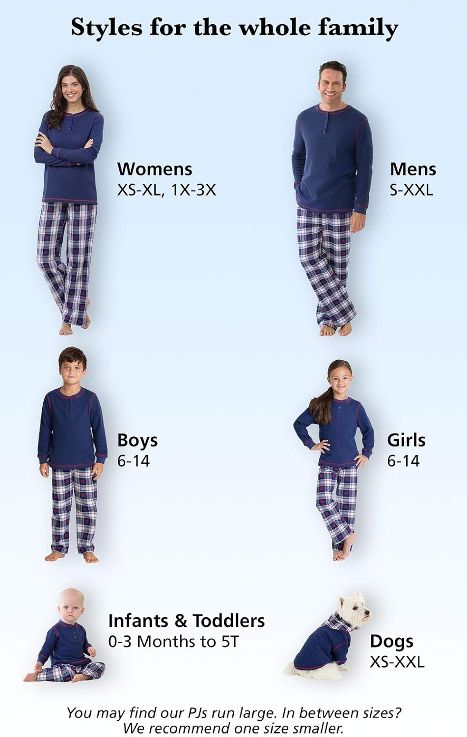 PajamaGram Christmas Pajamas For Family - Matching Family Pajamas, Navy, Pet XS - Image 4