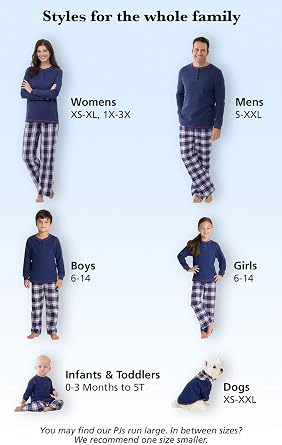 PajamaGram Christmas Pajamas For Family - Matching Family Pajamas, Navy, Men MD