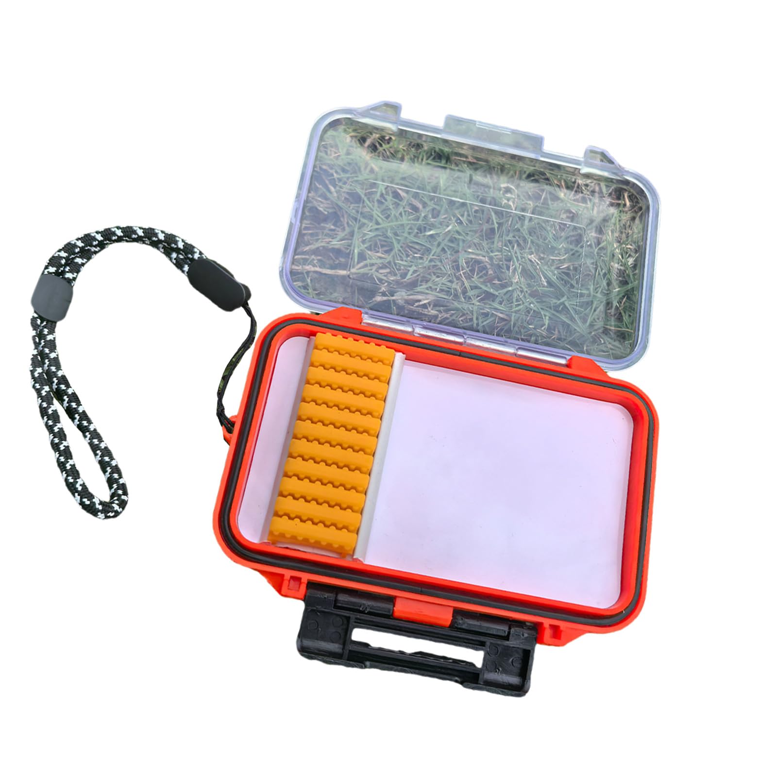 NPYQ Multi Compartment Magnetic Closure Floating Bobber Indicators Case Fishing Float Storage Box Tackle Organizers Waterproof Plastic Fishing Float Container