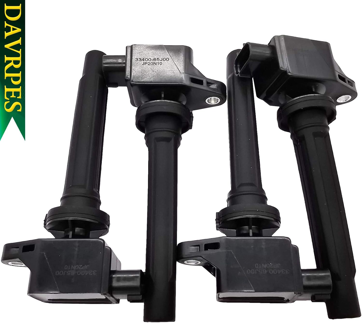 Set of 4 33400-65J00 Ignition Coil for Suzuki SX4 2.0L L4 2007 2008 2009, for Suzuki Grand Vitara 2.7L V6 2006 2007 2008 Coils Pack Replace#C1728｜UF562｜3340065J00