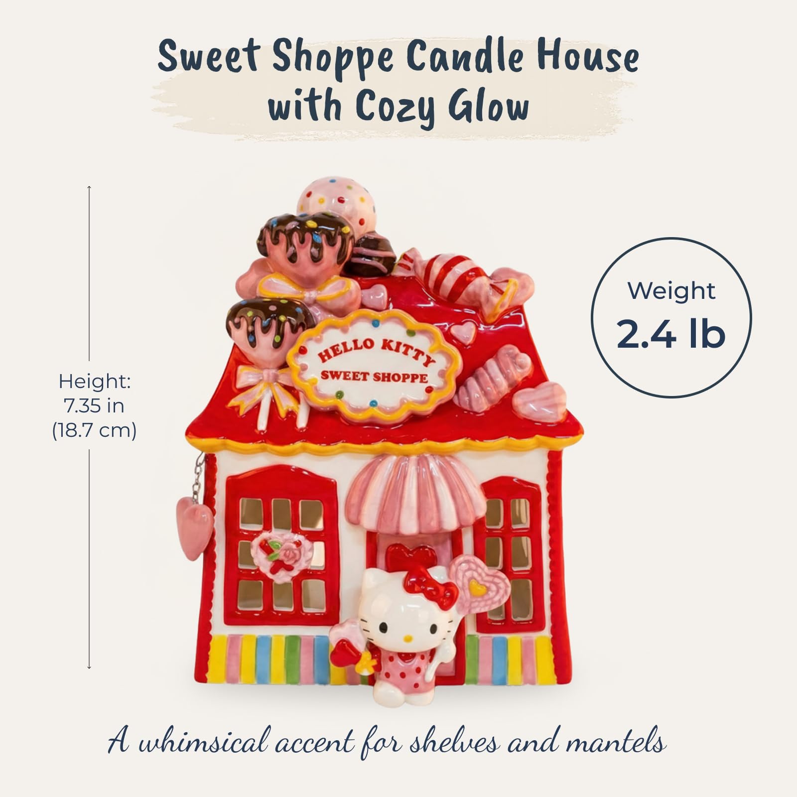 Amazon.com: Hello Kitty Sweet Shoppe Candle House, 5.5