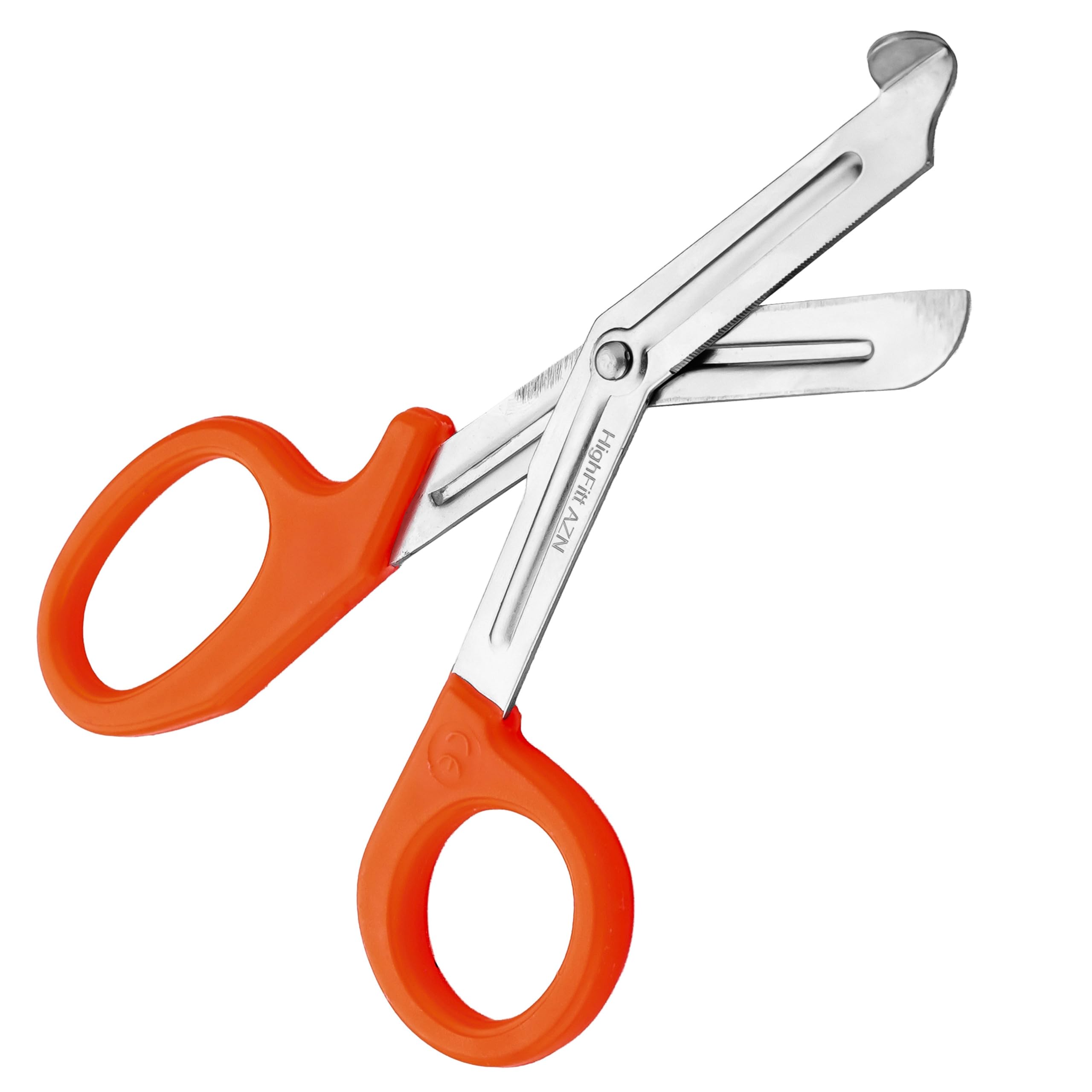 First Aid Scissors, Bandage Tough Cut Tuff-Cut Trauma Medical Shears for Nurses, Paramedics Doctors Students Theatre Hospitals, Veterinary, Firefighter, Rescue, Home and DIY (Orange, 7.5 Inches)