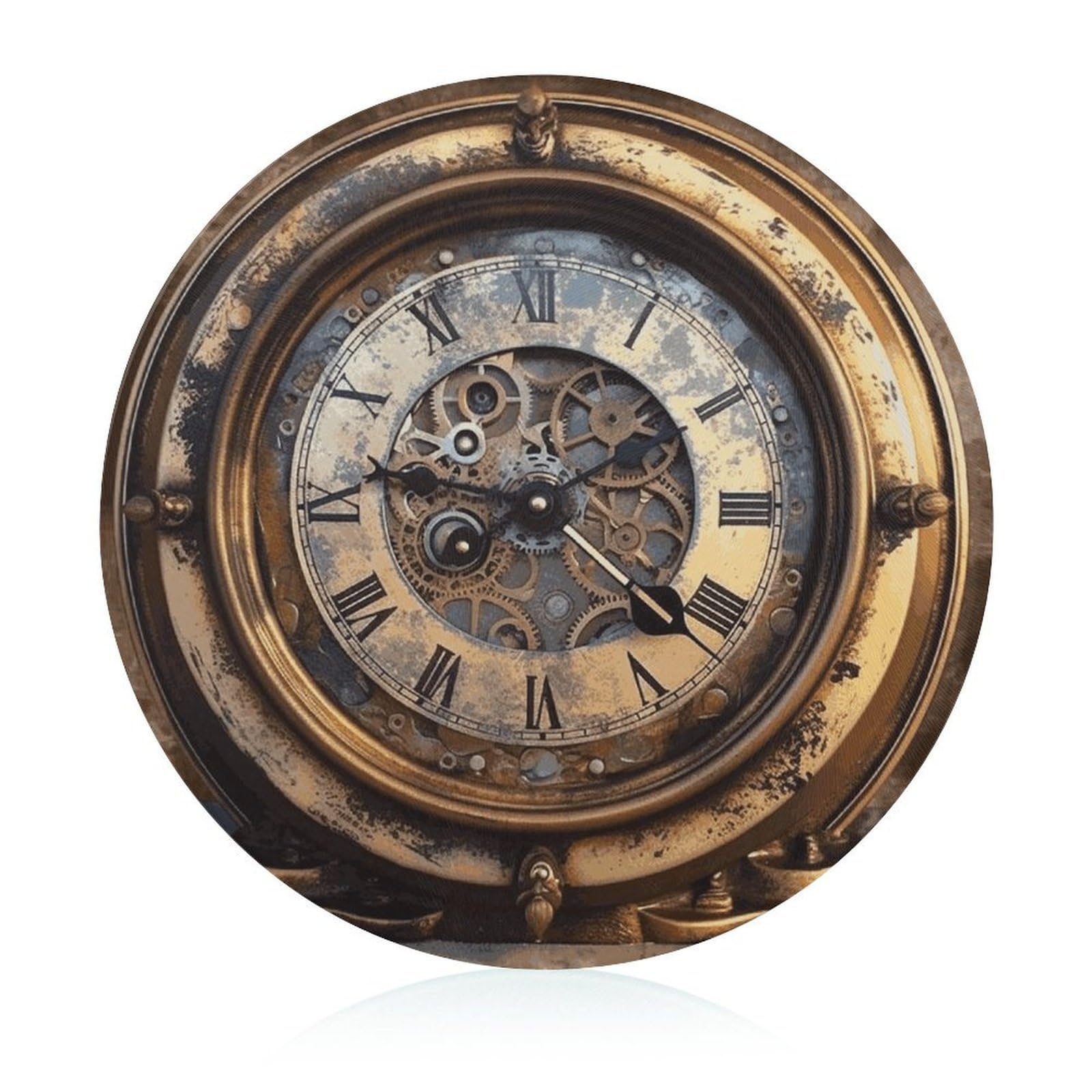 Tagliere rotondo con orologio steampunk, facile da pulire, taglieri per cucina di grandi dimensioni 7,9, taglieri essenziali da cucina, comodo per carne e verdure