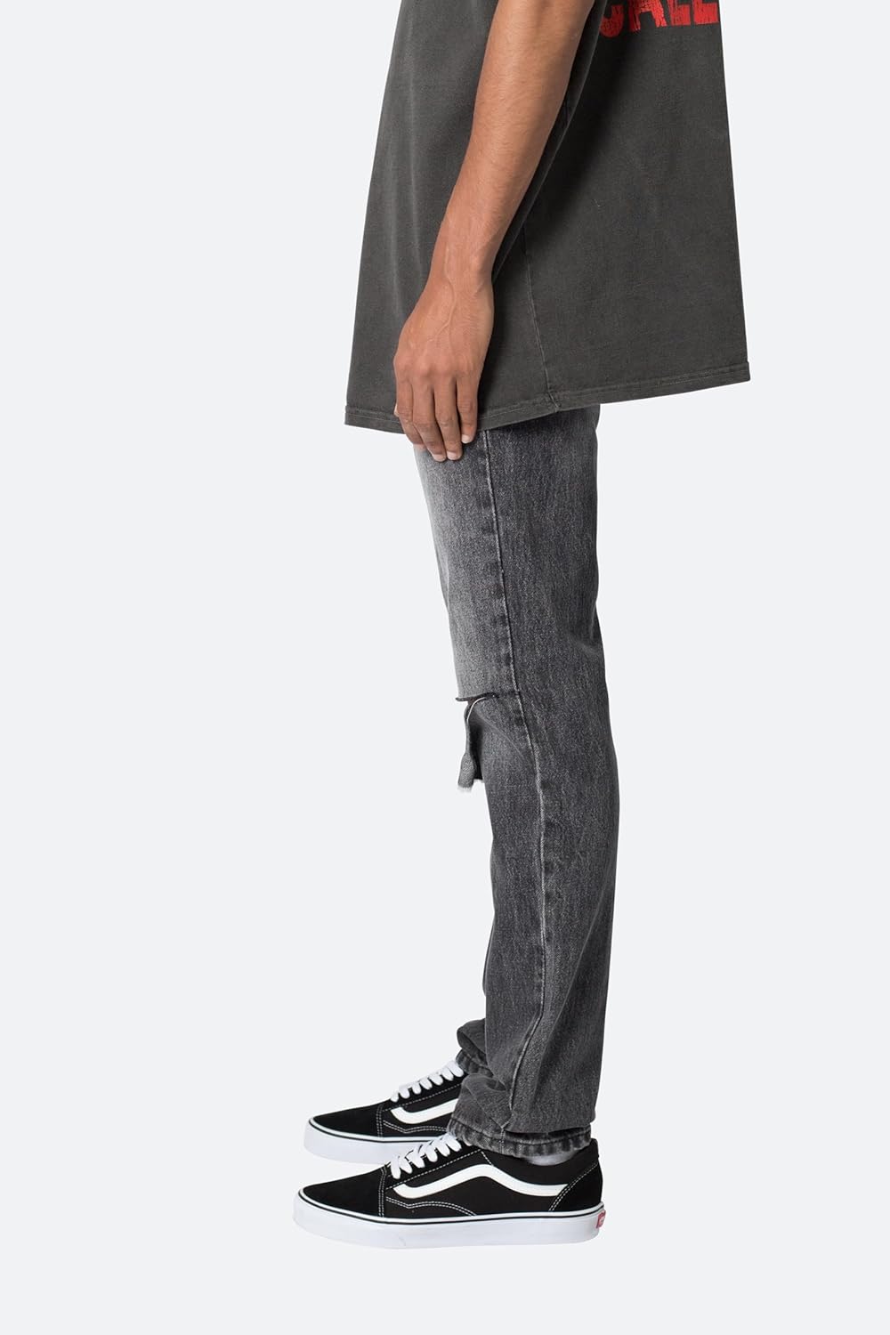 mnml Mens Mnml D530 Zipper Straight Denim - Image 3