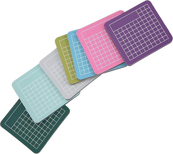 Self Healing Cutting Mat 7Pcs Colorful Mini Craft Cutting Board Durable Multipurpose Cutting Surface for Paper Crafts DIY Projects Sewing Quilting 6x6cm 7 Colors Set