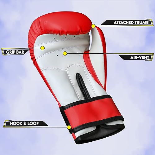 Miniatura 2 de Farabi Sports Guantes de boxeo para niños de 4, 6, 8 onzas, guantes de boxeo para niños, guantes de boxeo juveniles, guantes de boxeo para niños y