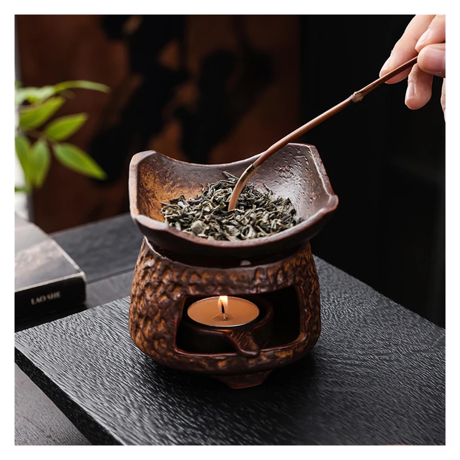 Vintage Keramik Aromatherapie Brenner Teeröstofen