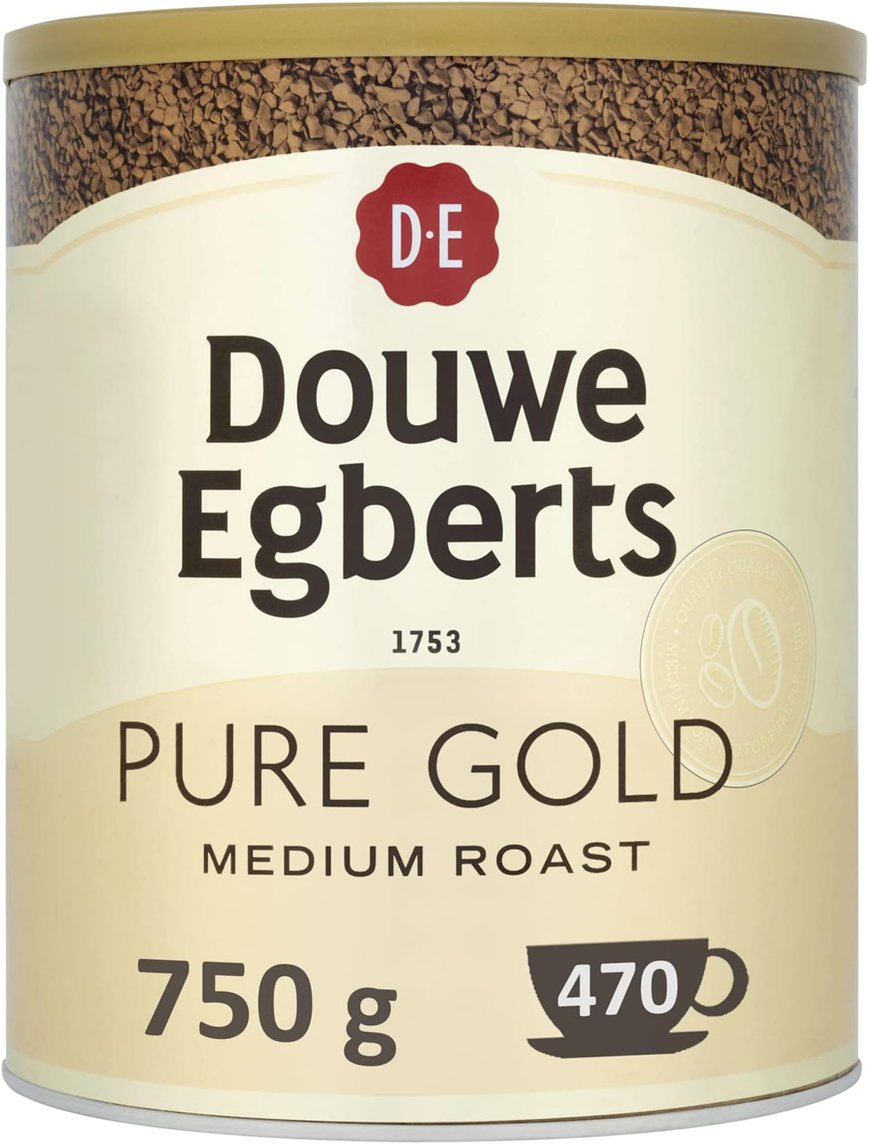 Douwe Egberts Pure Gold Instant Coffee, Medium Roast, 6.7