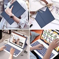 leleyo Lenovo Tab M11 K11 Idea Tab 11" Billentyűzetes Tok Mágneses Levehető QWERTY Lila 7