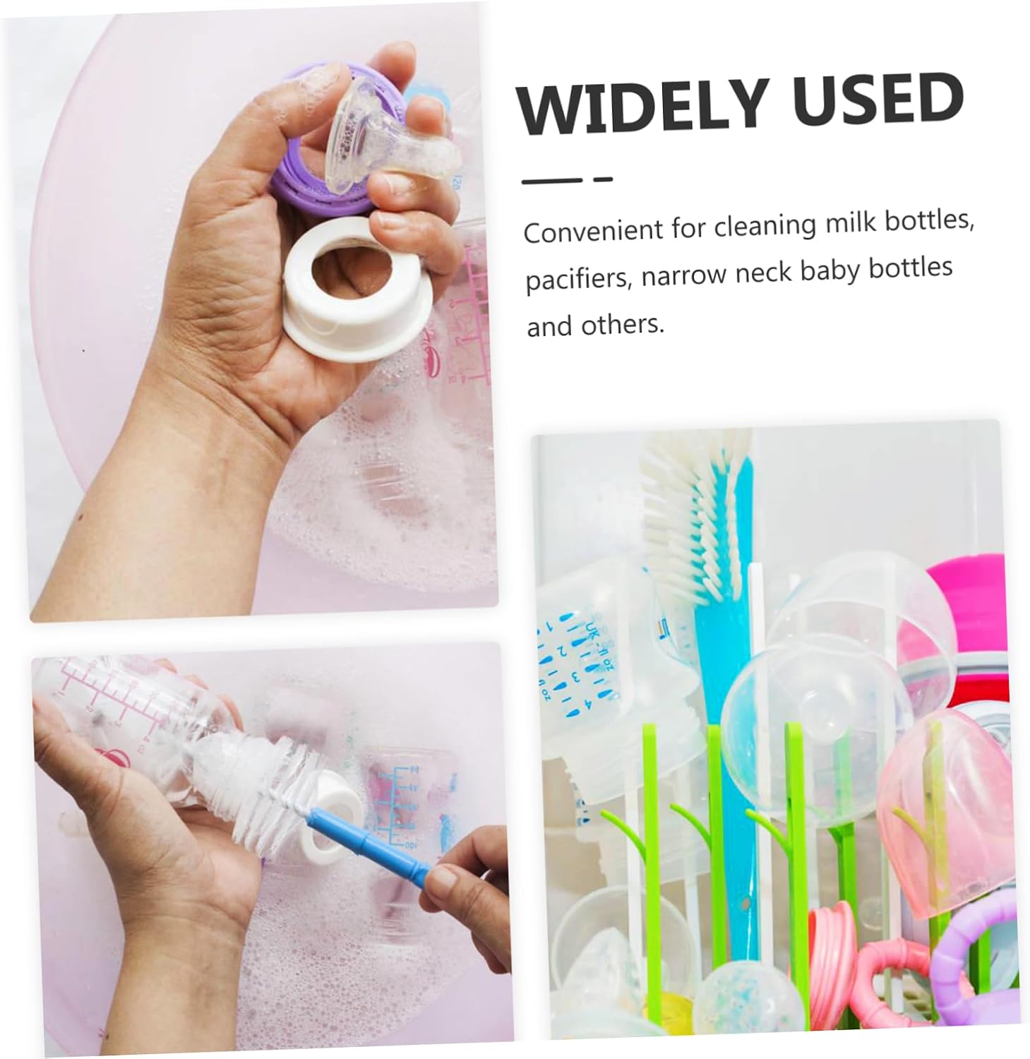 Electric Baby Bottle Brush Set, Silicone Cleaning Tool