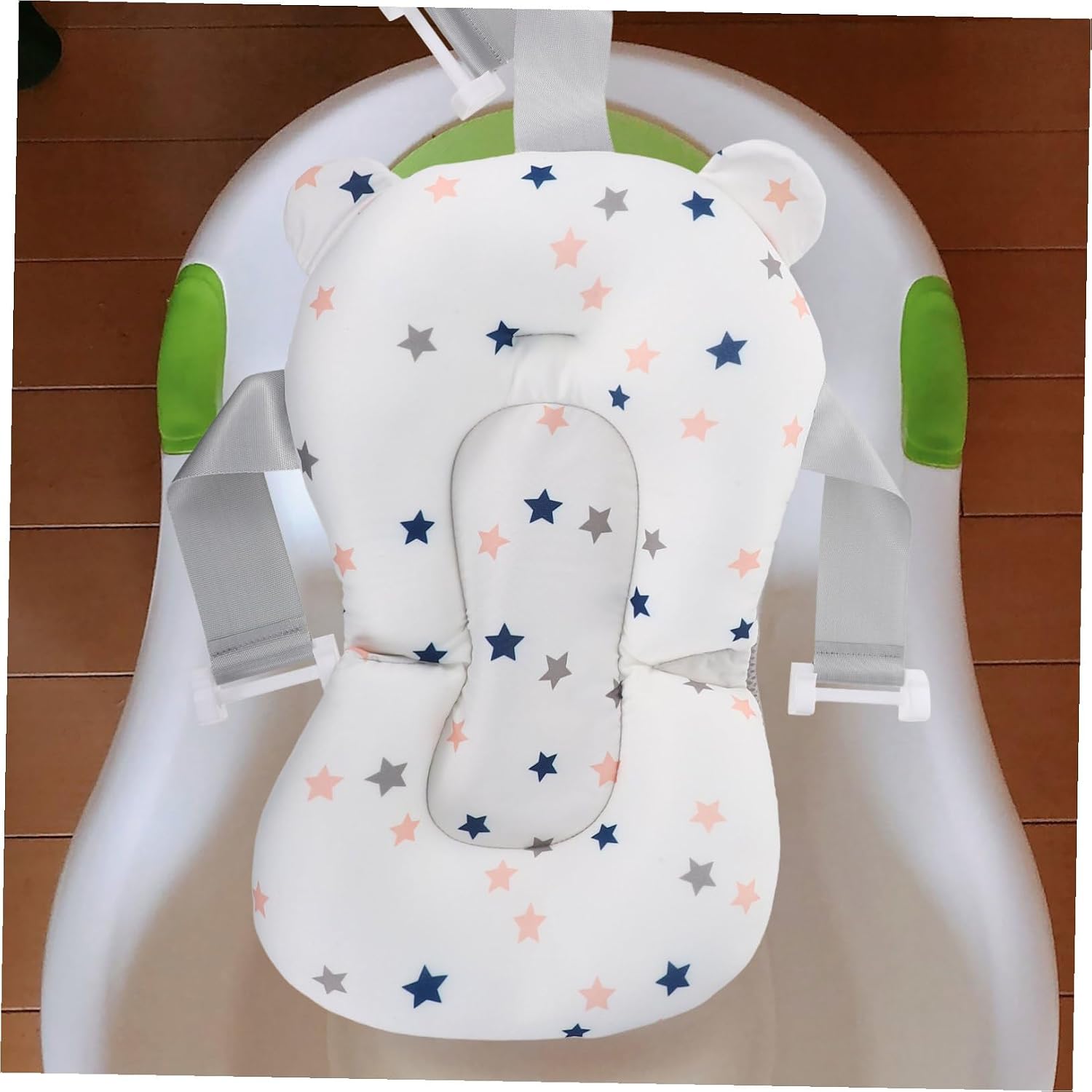 minkissy Bath Seat Sling with Star Pattern Breathable Floating Cradle Cushion for Soft Non Slip Shower Net Tub Pad Easy to Install and Compatible with Bathtubs