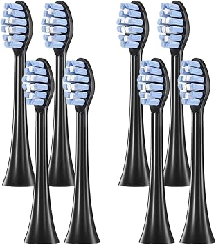an Electric Toothbrush Replaces The Brush Head. Compatible with FLYCO TH01 FT7105/FT7106/FT7205 Electric Toothbrush8pcs Black