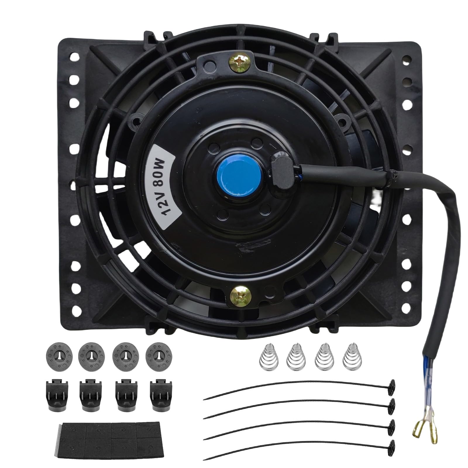 Buy 6 Inch Slim 650CFM Radiator Cooling Fans Universal Slim Pull Push ...