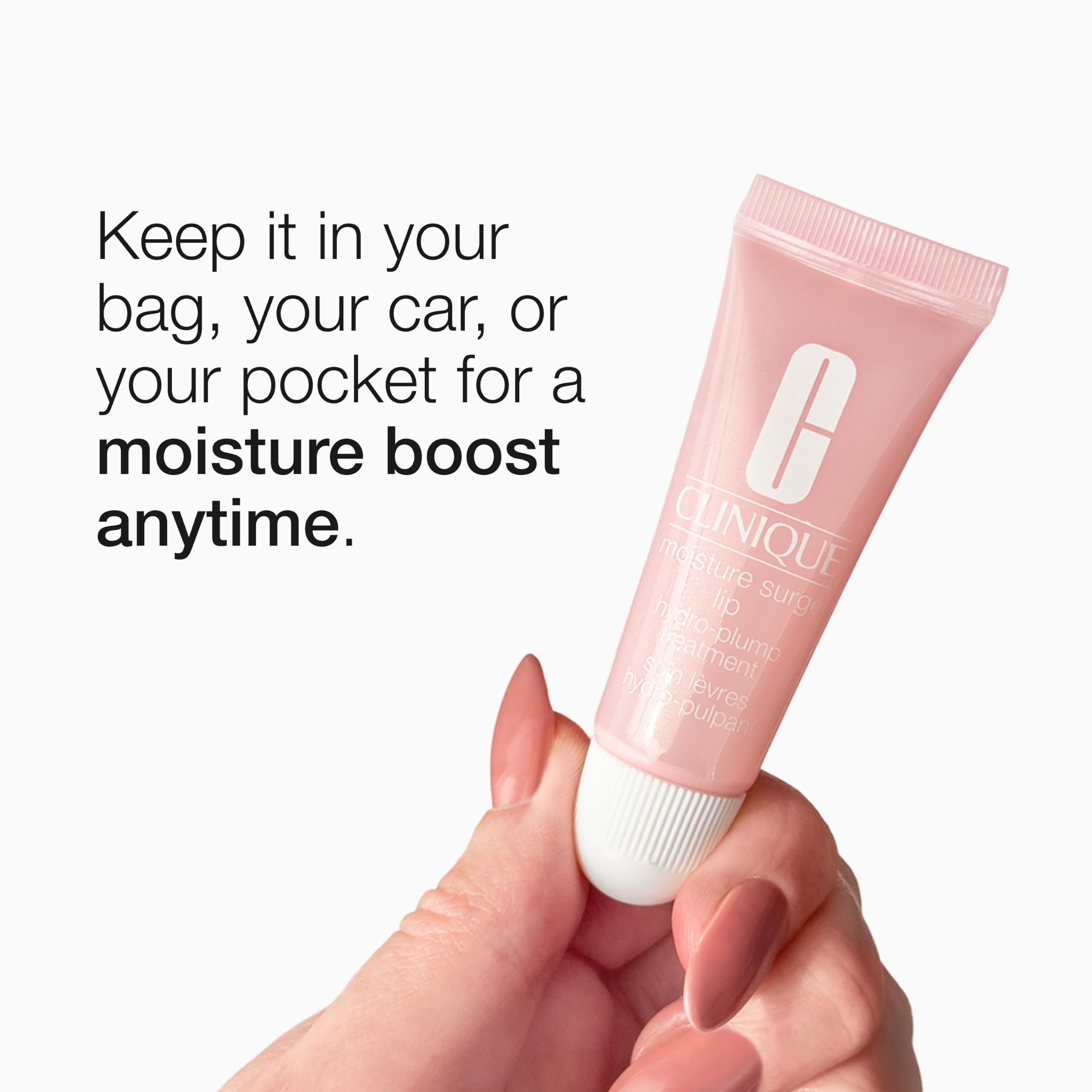 Clinique Moisture Surge Lip Hydro-Plump Treatment, Hydrating Balm & Mask, 0.34 Fl Oz