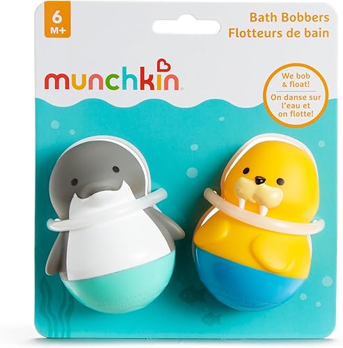 Miniatura 4 de Munchkin Bath Bobbers - Juguete de baño para bebés y niños pequeños, más de 6 meses, delfínmorsa