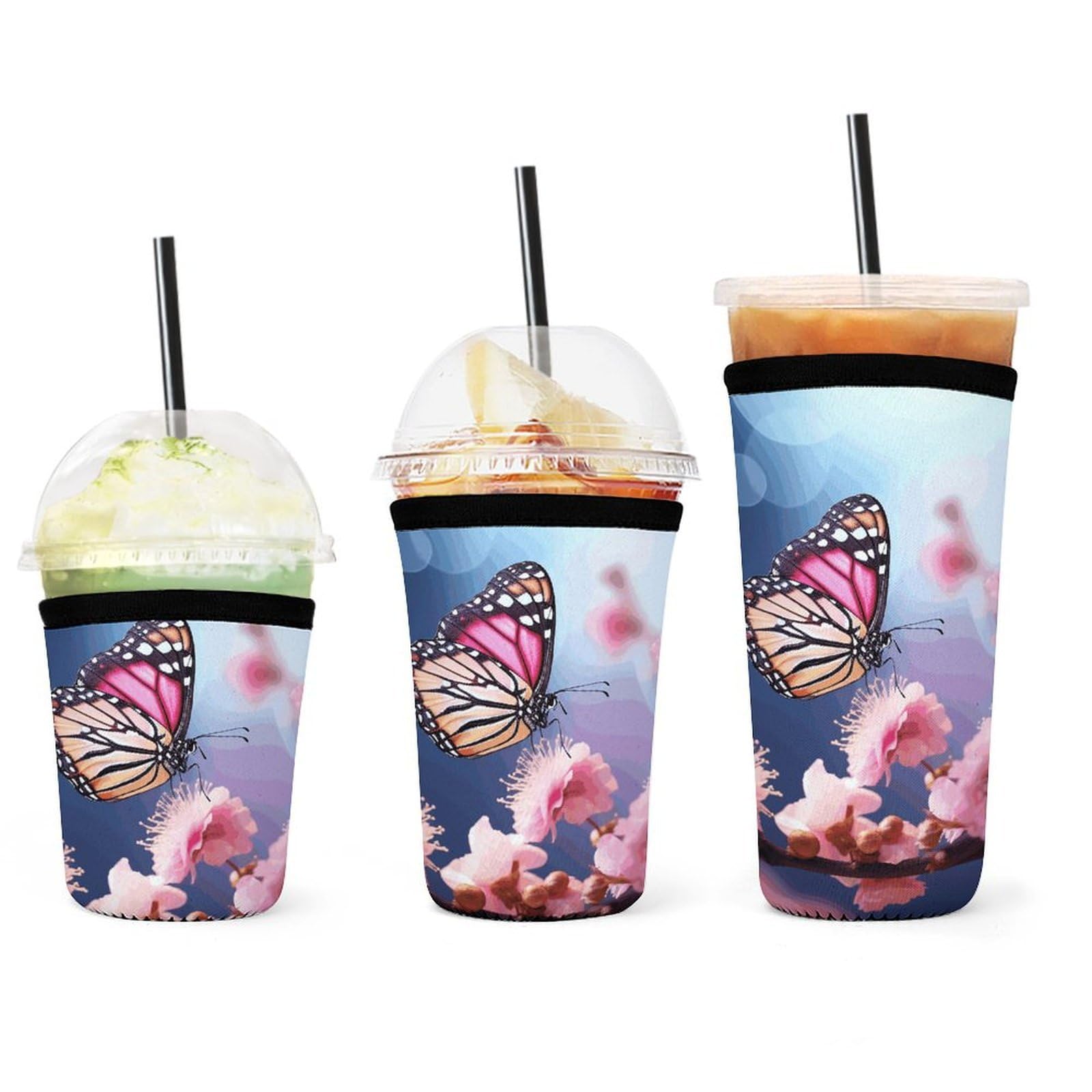 Fundas de café helado con aislamiento de neopreno reutilizable contra la condensación