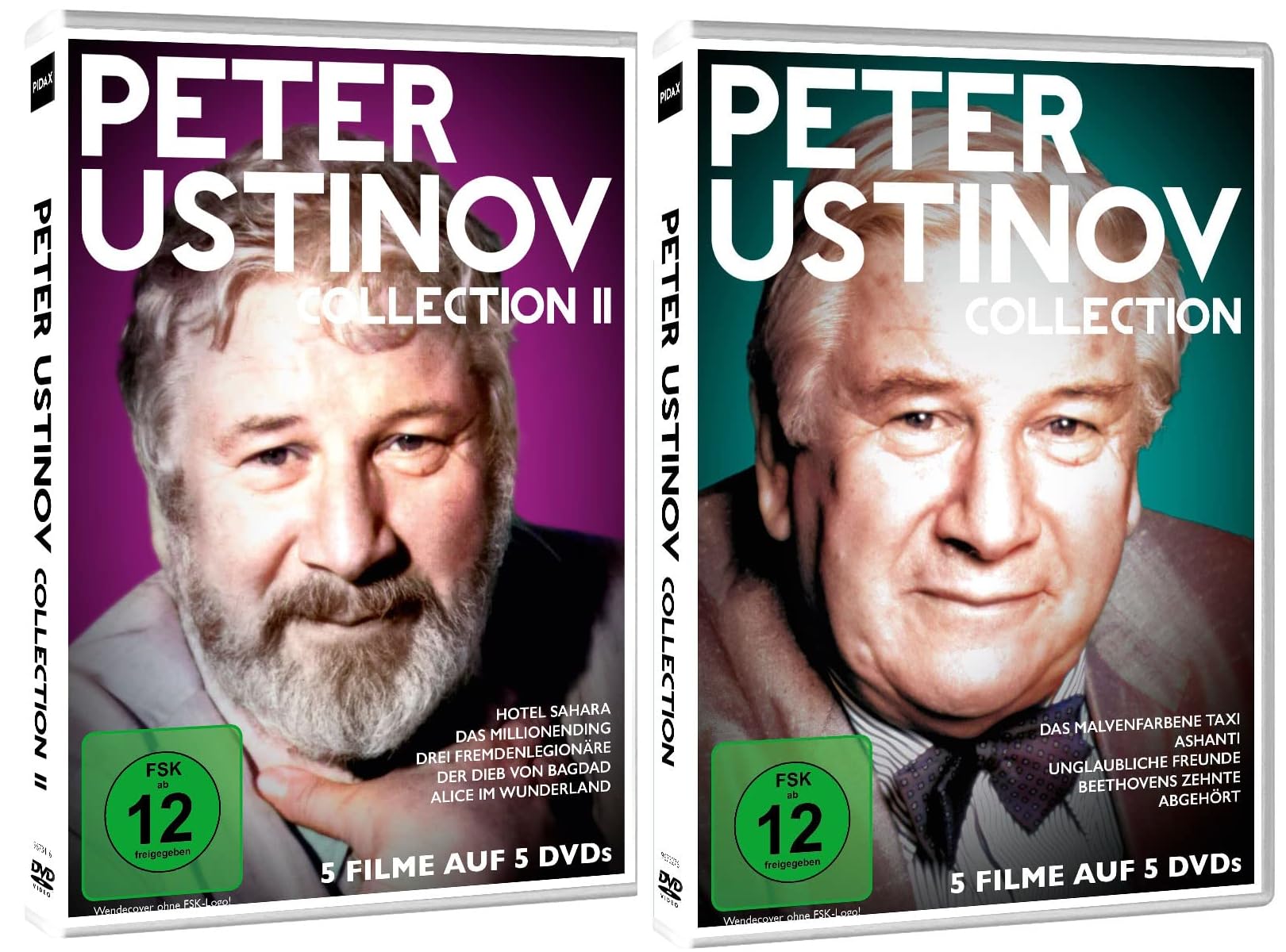 Peter Ustinov Collection I + II - Luxuriöse Zusammenstellung von 10 klassischen Filmen, die das Erbe und die Vielseitigkeit des großartigen Peter Ustinov würdigt