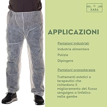 Pantaloni Pressoterapia JaDy Monouso - Confezione 25 Pezzi Taglia Unica Made In Italy - Foto 10