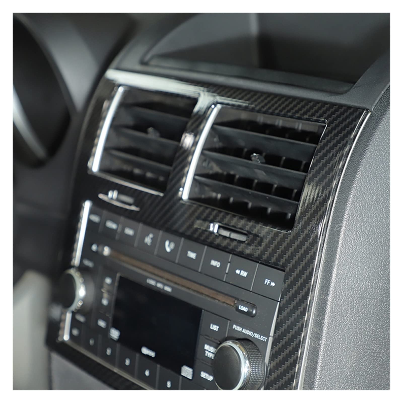 Sport styl centralny panel sterowania samochodu dekoracja pokrywy wykończenia naklejki nadające się do Dodge Nitro 2007-2012 Auto akcesoria do przycinania straż zestawy naklejek